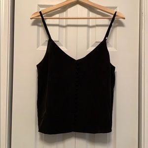 NWT Madewell crop cami with button front. Size 8.